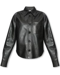 Bottega Veneta - Leather Shirt Jacket - Lyst