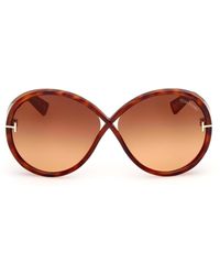 Tom Ford - Edie Oversized Sunglasses - Lyst