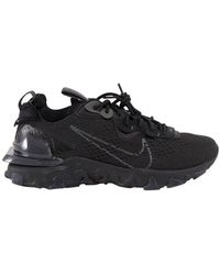 Nike React Vision Lace-up Sneakers - Black