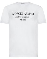 Zorg huiselijk smal Giorgio Armani T-shirts for Men | Online Sale up to 81% off | Lyst