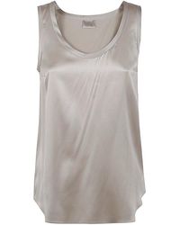 Brunello Cucinelli - Sleveless Blouse - Lyst