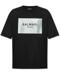 Balmain - T-shirt With Logo, - Lyst