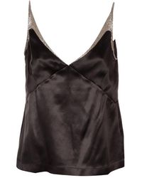 Dries Van Noten - Lace-Detail Sleeveless Top - Lyst