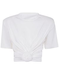 Magda Butrym - Crop T-Shirt - Lyst