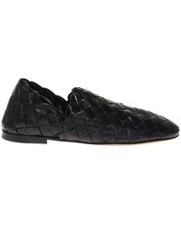 Bottega Veneta - The Slipper Intrecciato Leather Loafers - Lyst