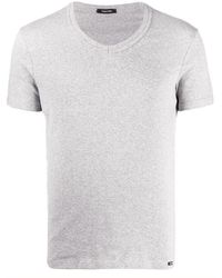 Tom Ford - Man's Cotton V-neck T-shirt - Lyst