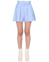 Patou - Belted Shorts - Lyst