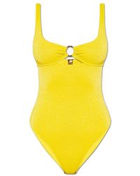 Stella McCartney Metallic Backless One-piece Swimsuit - Yellow