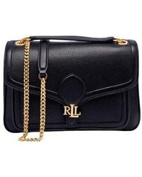 Ralph Lauren - Bradley Logo Plaque Medium Shoulder Bag - Lyst