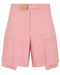 Dior Buckle Cargo Shorts - Pink