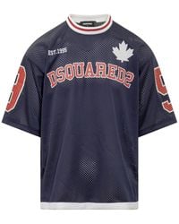 DSquared² - Baseball Fit Mesh T-shirt - Lyst