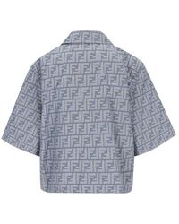 ブルゾン Fendi Giacca Cropped In Chambray Ff Giacca cropped in denim chambray FF FENDI – RBoutique