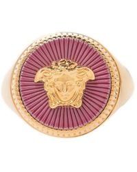 Versace - Pink Ring With Medusa Face - Lyst