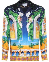 Casablancabrand - Graphic Printed Long-sleeved Shirt - Lyst