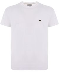 Lacoste - Logo-Embroidered Crewneck T-Shirt - Lyst