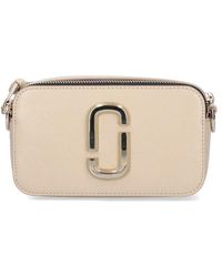 Marc Jacobs The Leather Snapshot Camera Cross-body Bag - Natural