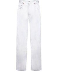 MM6 by Maison Martin Margiela - Wide And Straight Leg Jeans - Lyst
