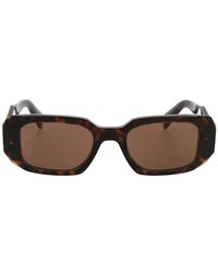 Prada Runway Geometric-frame Sunglasses - Multicolour