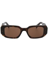 Prada - Pr 17ws Rectangle-frame Acetate Sunglasses - Lyst