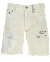 Polo Ralph Lauren - Distressed Denim Shorts - Lyst