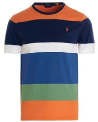 Polo Ralph Lauren - Pony Embroidered Striped T-shirt - Lyst