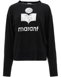 Isabel Marant - Logo Printed Long-sleeve T-shirt - Lyst