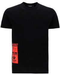 DSquared² Patch Printed T-shirt - Black