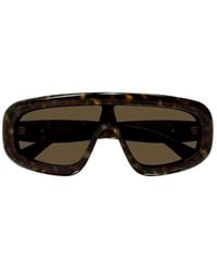 Bottega Veneta - Shield Frame Sunglasses - Lyst