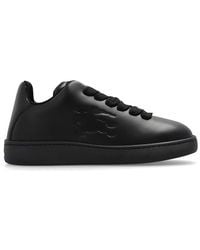 Burberry - Box Logo Embossed Lace-up Sneakers - Lyst