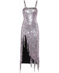 The Attico - Avery Embellished Sleeveless Midi Dress - Lyst