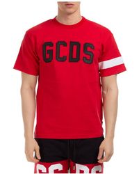 Gcds - Short Sleeve T-shirt Crew Neckline Jumper Logo - Lyst