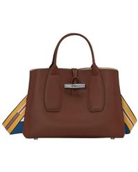 Longchamp - Roseau Medium Top Handle Bag - Lyst