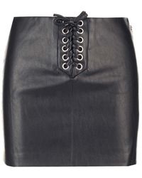 ROTATE BIRGER CHRISTENSEN - Leather Effect Mini Skirt - Lyst