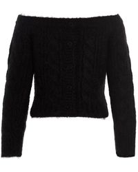 Cecilie Bahnsen Buttoned Long-sleeved Cardigan - Black