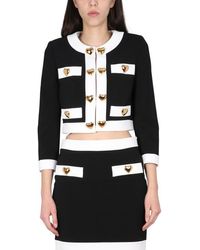 Moschino - Heart Buttons Crepe Jacket - Lyst