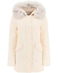 Woolrich Luxury Arctic Parka With Fox Fur - Natural