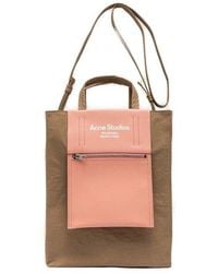 Acne Studios - Papery-texture Logo Printed Tote Bag - Lyst