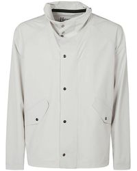 Herno - Buttoned High-neck Coat - Lyst