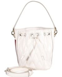 Bally - Logo Plaque Quilted Drawstring Bucket Bag - Lyst