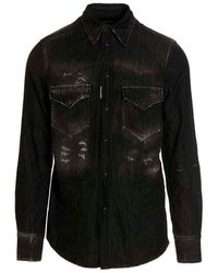 DSquared² 'western' Shirt - Black