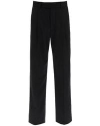 Amiri - Tailored Flannel Trousers With Darts - Lyst