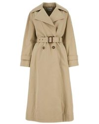 McQueen - Double Breasted Belted Trench Coat - Lyst