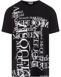 Alexander McQueen - Logo Printed Crewneck T-shirt - Lyst