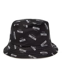 Moschino - All-over Logo Printed Bucket Hat - Lyst