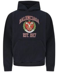 Balenciaga - College Wide-fit Hoodie - Lyst