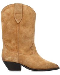 Isabel Marant - Duerto Pointed-toe Suede Heeled Cowboy Boots - Lyst