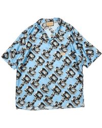 Gucci - 3d Glass Horsebit Print Shirt - Lyst