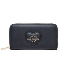 Love Moschino - Logo-plaque Zipped Continental Wallet - Lyst