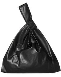 Nanushka Knot-detailed Top Handle Bag - Black