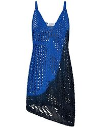 The Attico - Sleeveless Open-knit Midi Dress - Lyst